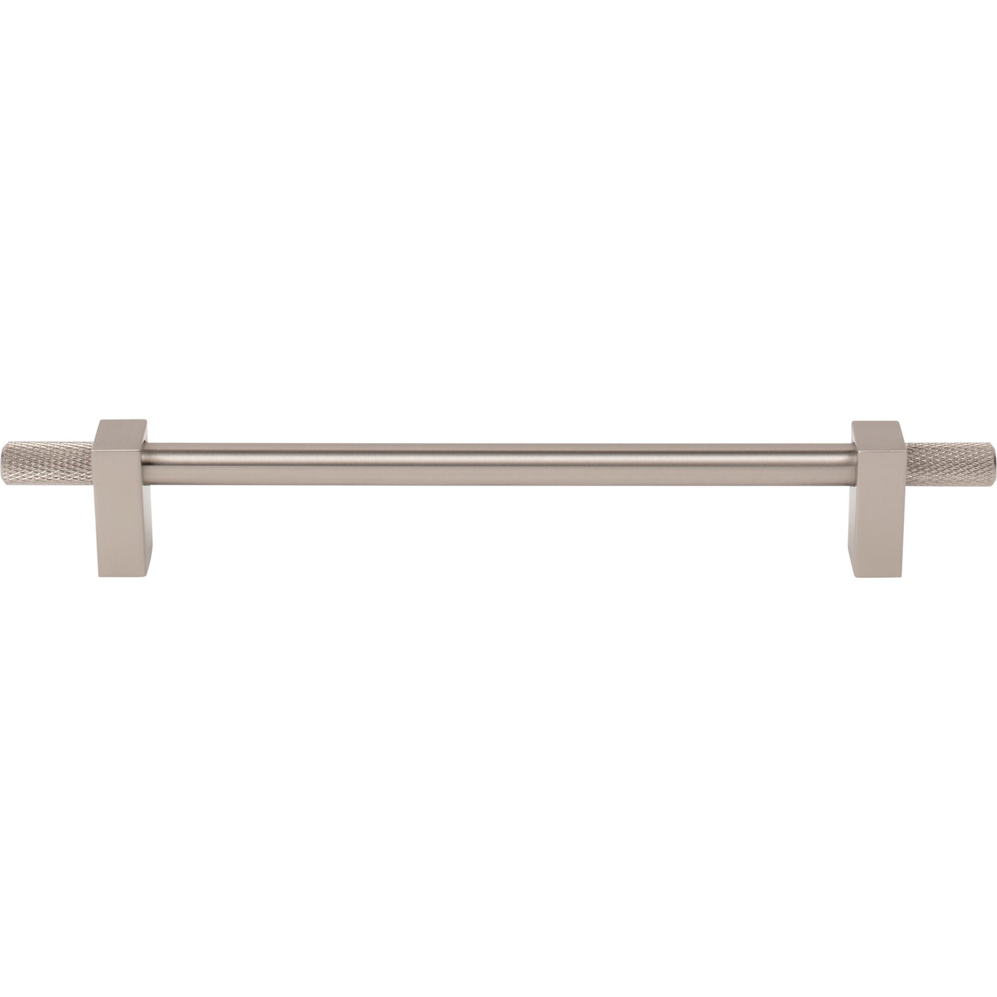 JEFFREY ALEXANDER 698-192SN Larkin Knurled Ends 192 mm Center-to-Center Bar Pull - Satin Nickel