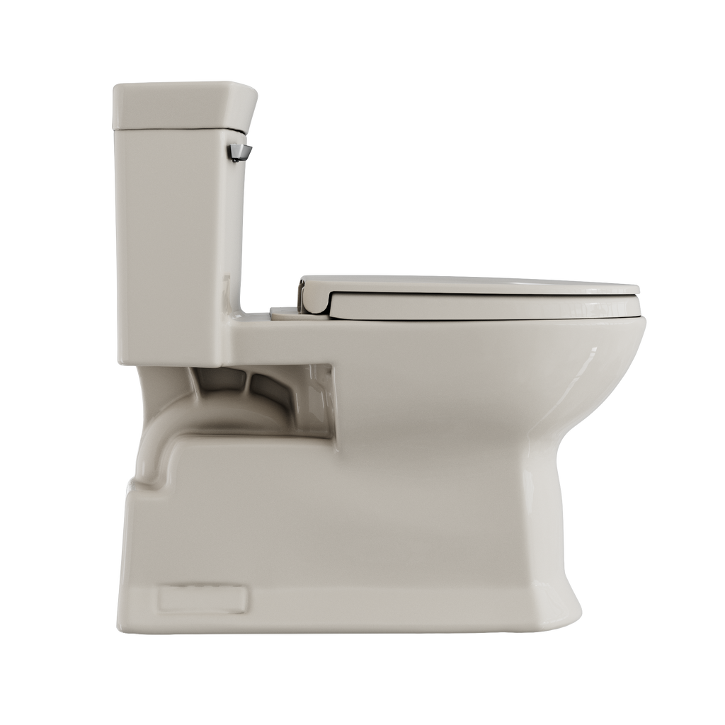 TOTO MS964124CEFG#12 Soiree One Piece Elongated 1.28 Gpf Universal Height Skirted Toilet With Cefiontect - Sedona Beige