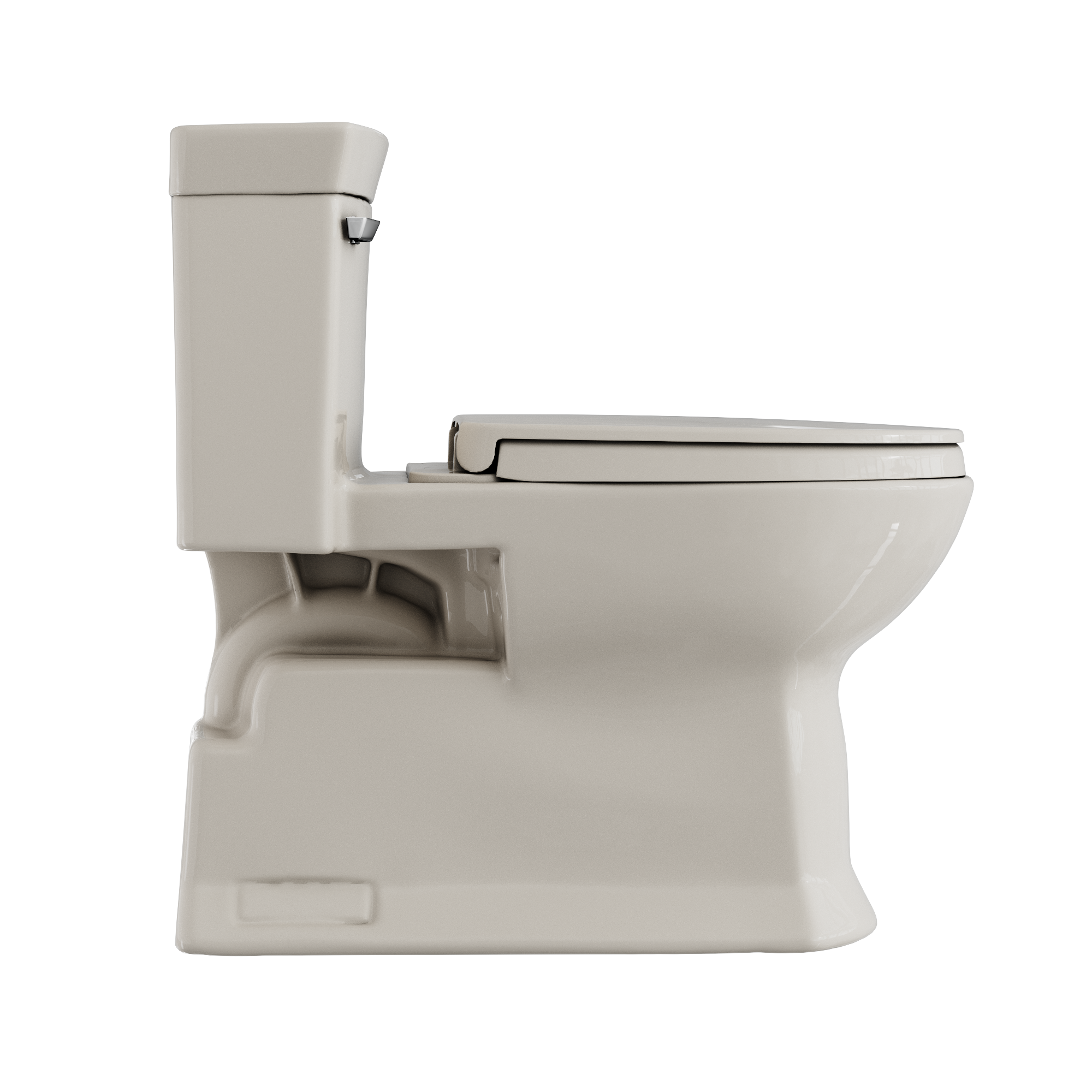 TOTO MS964124CEFG#12 Soiree One Piece Elongated 1.28 Gpf Universal Height Skirted Toilet With Cefiontect - Sedona Beige