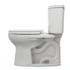 TOTO MS454124CEFG#12 Drake Ii Two-Piece Elongated 1.28 Gpf Universal Height Toilet With Cefiontect And Ss124 Softclose Seat - Sedona Beige