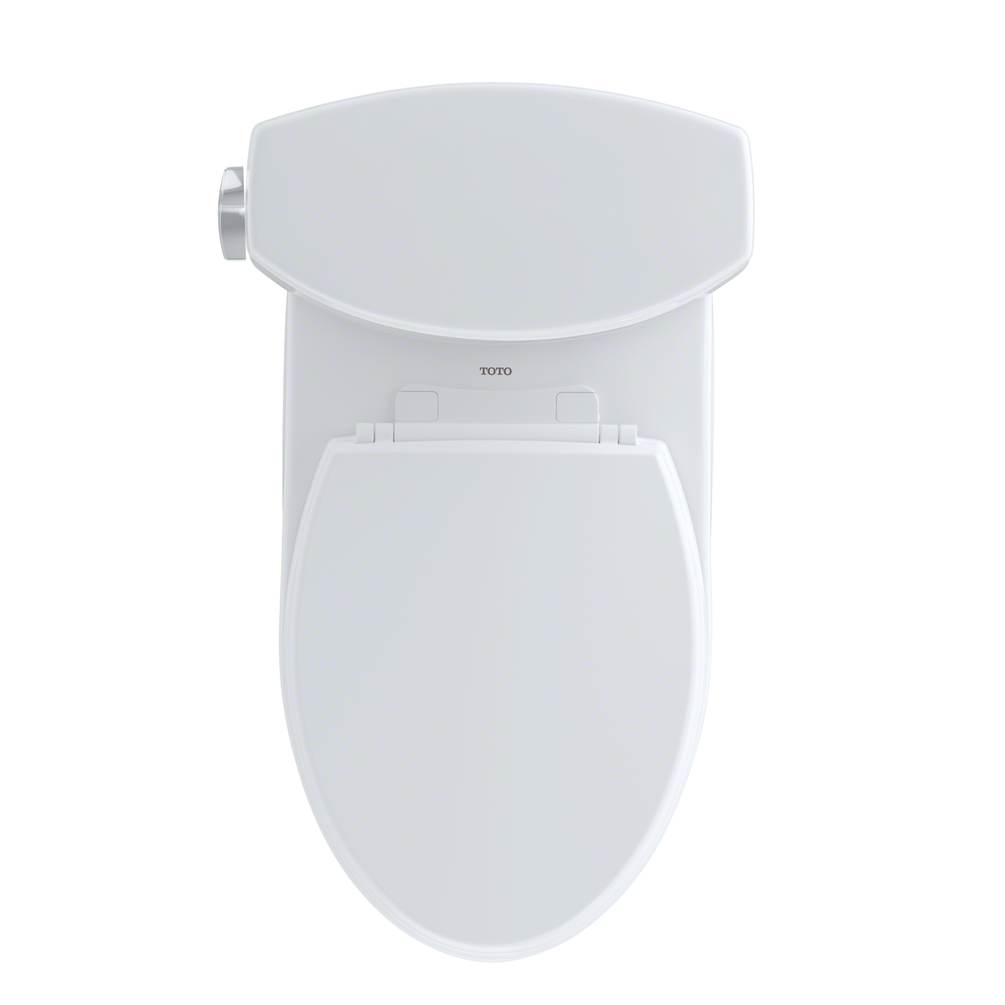 TOTO CST454CEFRG#01 Drake Ii Two-Piece Elongated 1.28 Gpf Universal Height Toilet With Cefiontect And Right-Hand Trip Lever - Cotton White