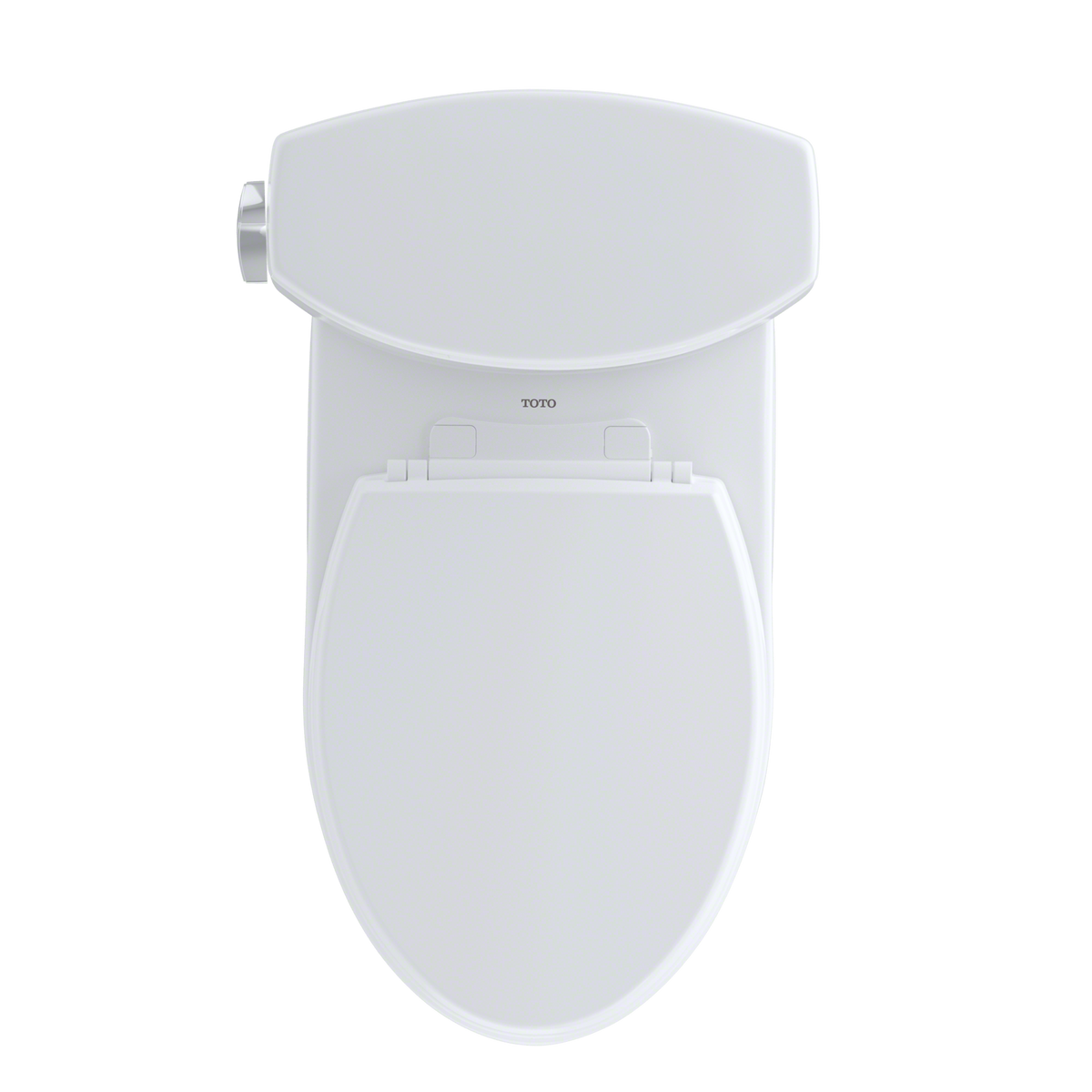 TOTO CST454CEFRG#01 Drake Ii Two-Piece Elongated 1.28 Gpf Universal Height Toilet With Cefiontect And Right-Hand Trip Lever - Cotton White
