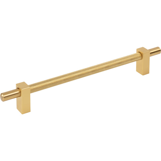 JEFFREY ALEXANDER 598-192BG Larkin Knurled Center 192 mm Center-to-Center Bar Pull - Brushed Gold