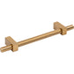 JEFFREY ALEXANDER 598-128SBZ Larkin Knurled Center 128 mm Center-to-Center Bar Pull - Satin Bronze