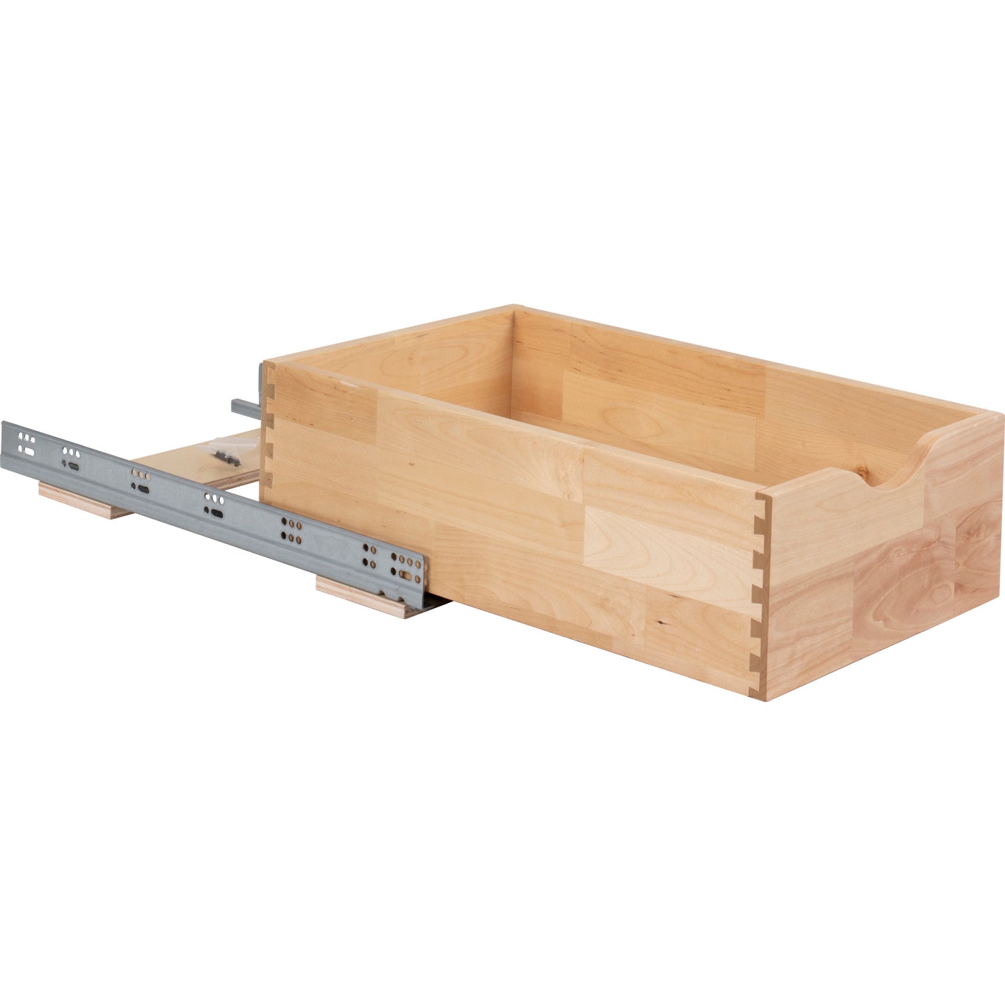 HARDWARE RESOURCES RO15-WB 15" Wood Rollout Drawer - UV Coated