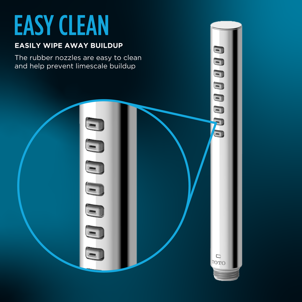 TOTO TBW02016U4#PN G Series 1.75 Gpm Single Spray Cylindrical Handshower With Comfort Wave Technology - Polished Nickel