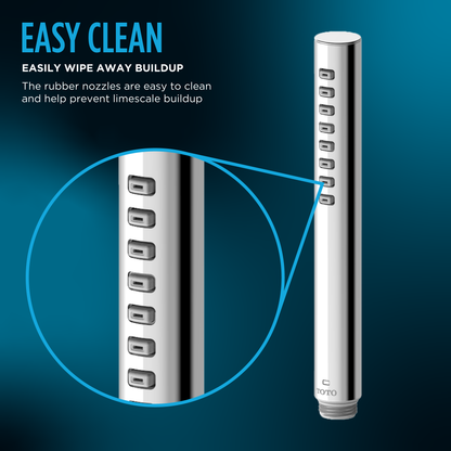 TOTO TBW02016U4#PN G Series 1.75 Gpm Single Spray Cylindrical Handshower With Comfort Wave Technology - Polished Nickel