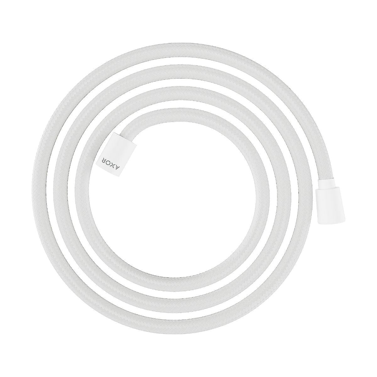 AXOR 28290700 ShowerSolutions Textile Hose with Cylindrical and Conical Nut, 79" - Matte White
