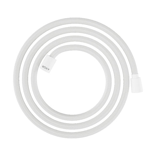 AXOR 28290700 ShowerSolutions Textile Hose with Cylindrical and Conical Nut, 79" - Matte White
