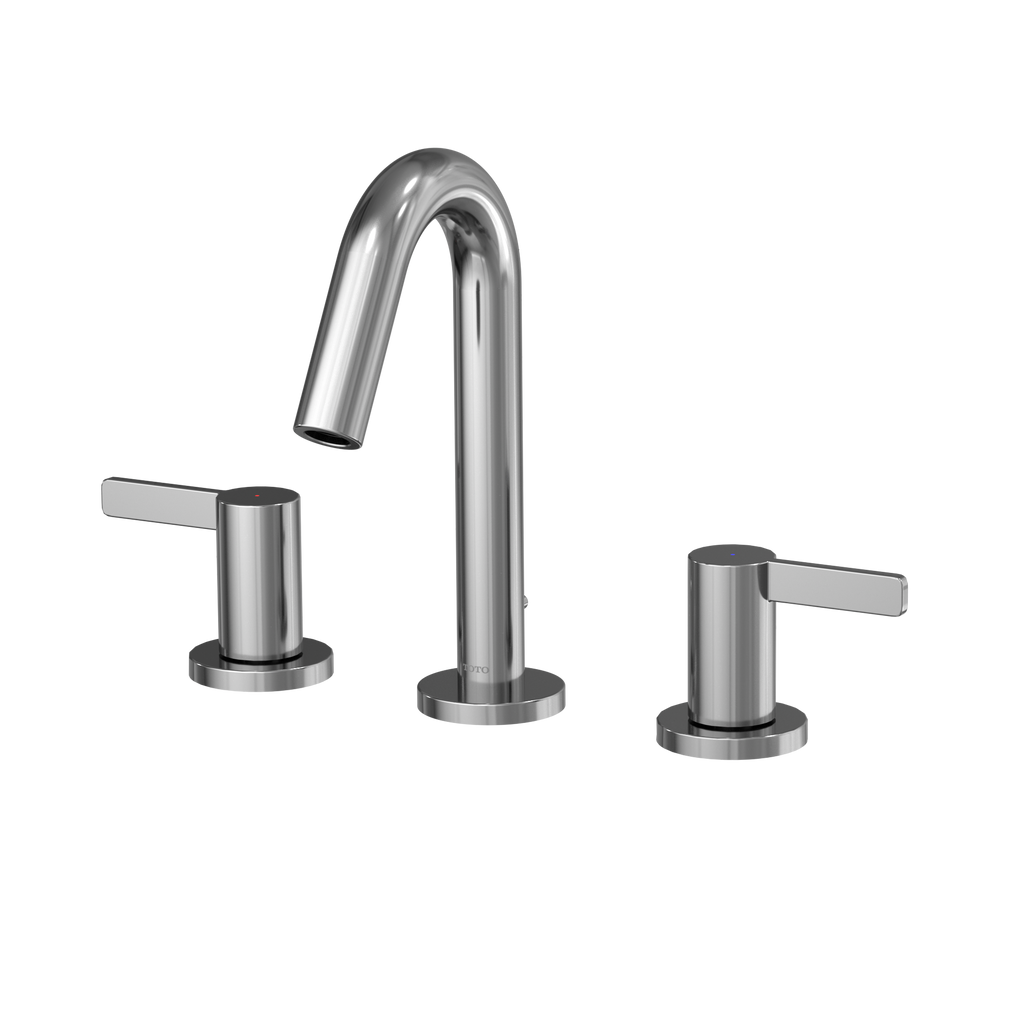 TOTO TLG11201UA#BN Gf Series 1.2 Gpm Two Lever Handle Widespread Bathroom Sink Faucet - Brushed Nickel
