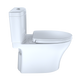 TOTO MS446124CEMGN#01 Aquia IV WASHLET+ Two-Piece Elongated Dual Flush 1.28 and 0.9 GPF Toilet with CEFIONTECT , Cotton White