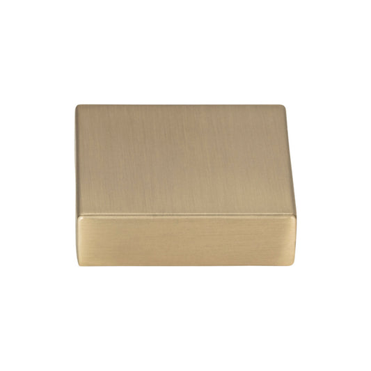 ATLAS A833-CM Thin Square 1 1/4" Length Square Knob - Champagne