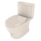 TOTO MS442124CEFG#12 Nexus Two-Piece Elongated 1.28 GPF Universal Height Toilet with CEFIONTECT and SS124 SoftClose Seat , Sedona Beige