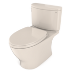 TOTO MS442124CEFG#12 Nexus Two-Piece Elongated 1.28 Gpf Universal Height Toilet With Cefiontect And Ss124 Softclose Seat - Sedona Beige