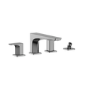 TOTO TBG07202U#CP Ge Two-Handle Deck-Mount Roman Tub Filler Trim With Handshower - Polished Chrome