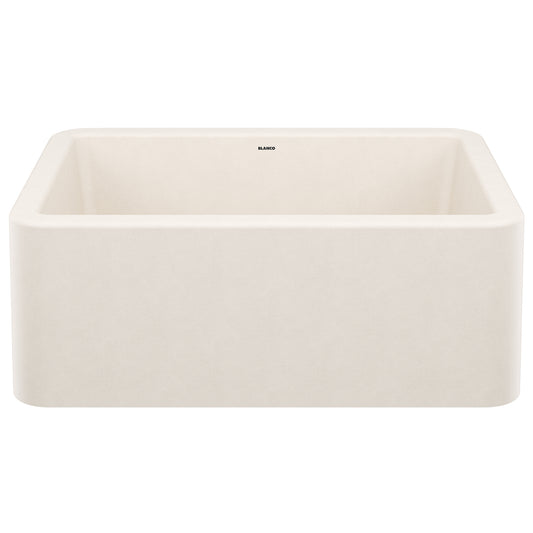 BLANCO 443075 Ikon Ikon SILGRANIT 27" Single Bowl Apron-Front Farmhouse Sink - Soft White in Soft White