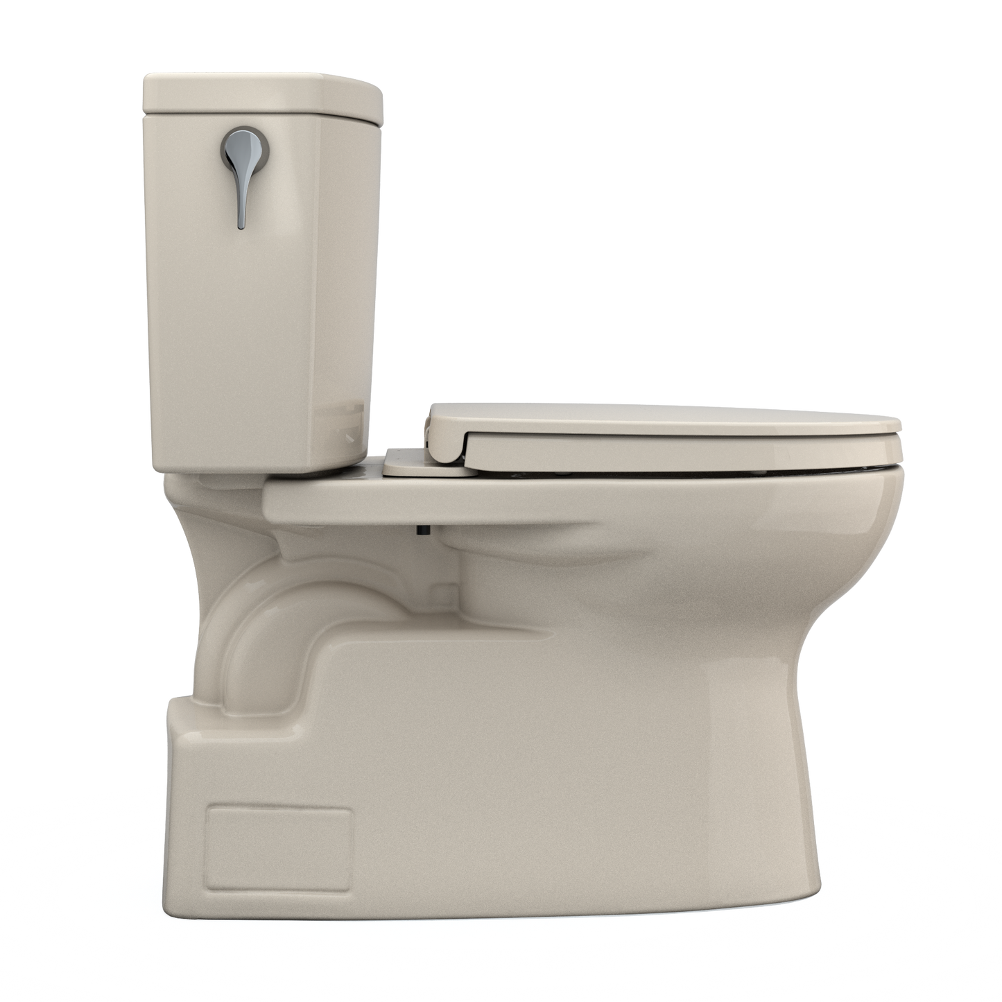 TOTO MS474124CUFG#03 Vespin II 1G Two-Piece Elongated 1.0 GPF Universal Height Toilet with CEFIONTECT and SS124 SoftClose Seat , Bone