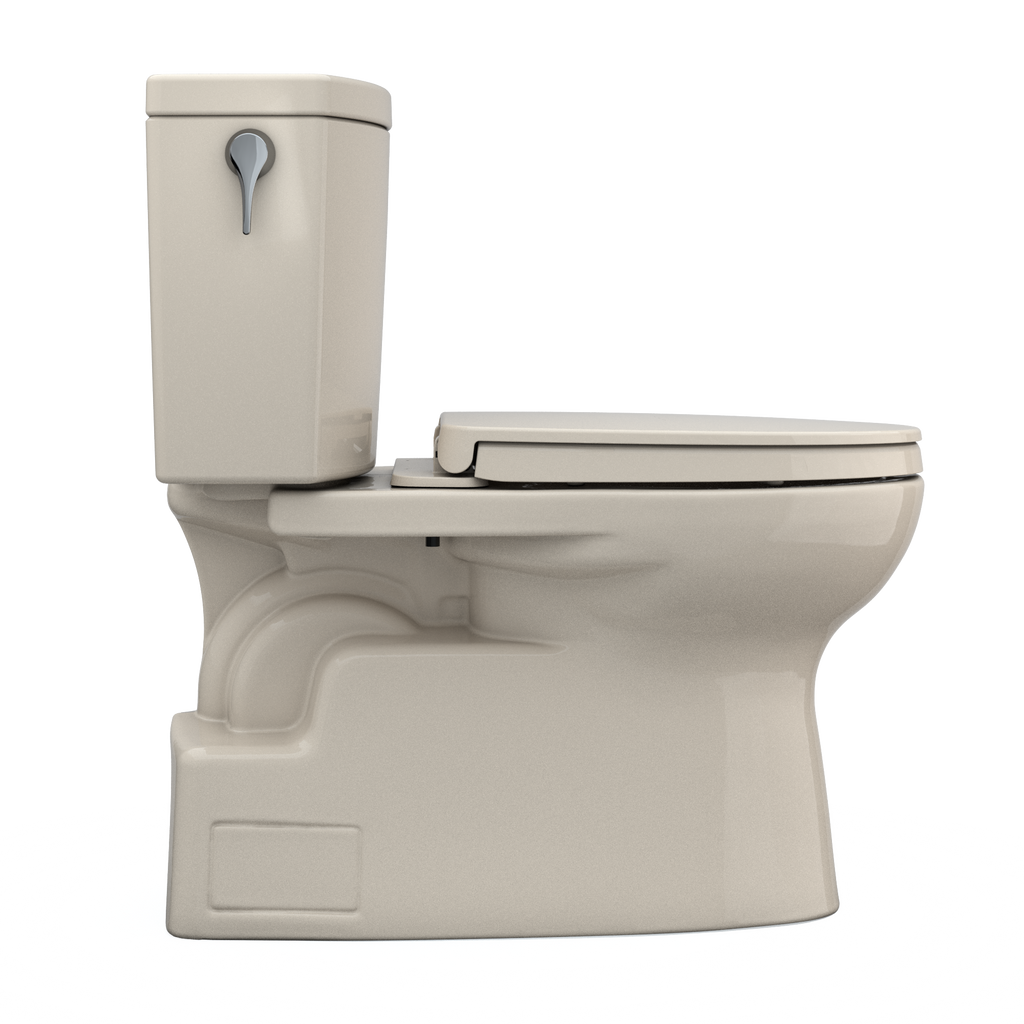 TOTO MS474124CUFG#03 Vespin Ii 1G Two-Piece Elongated 1.0 Gpf Universal Height Toilet With Cefiontect And Ss124 Softclose Seat - Bone