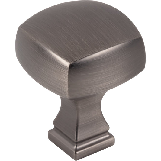 JEFFREY ALEXANDER 278BNBDL Audrey 1-1/8" Diameter Square Knob - Brushed Pewter