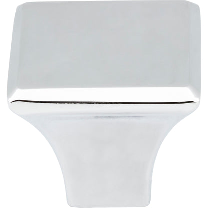 JEFFREY ALEXANDER 972PC Marlo 1-1/8" Length Square Knob - Polished Chrome