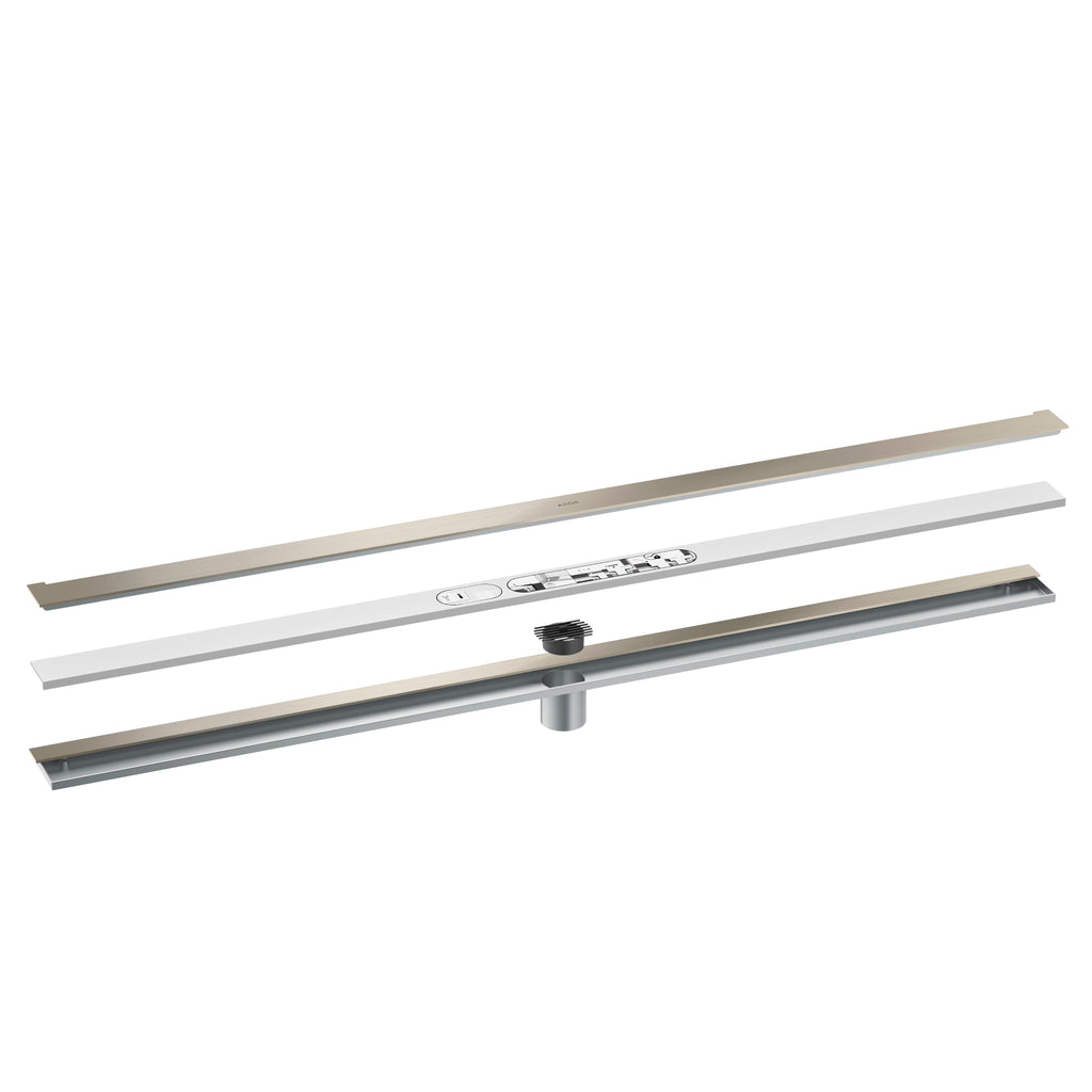 AXOR 42529821 Drains Wall Installation 47 1/4" - Brushed Nickel