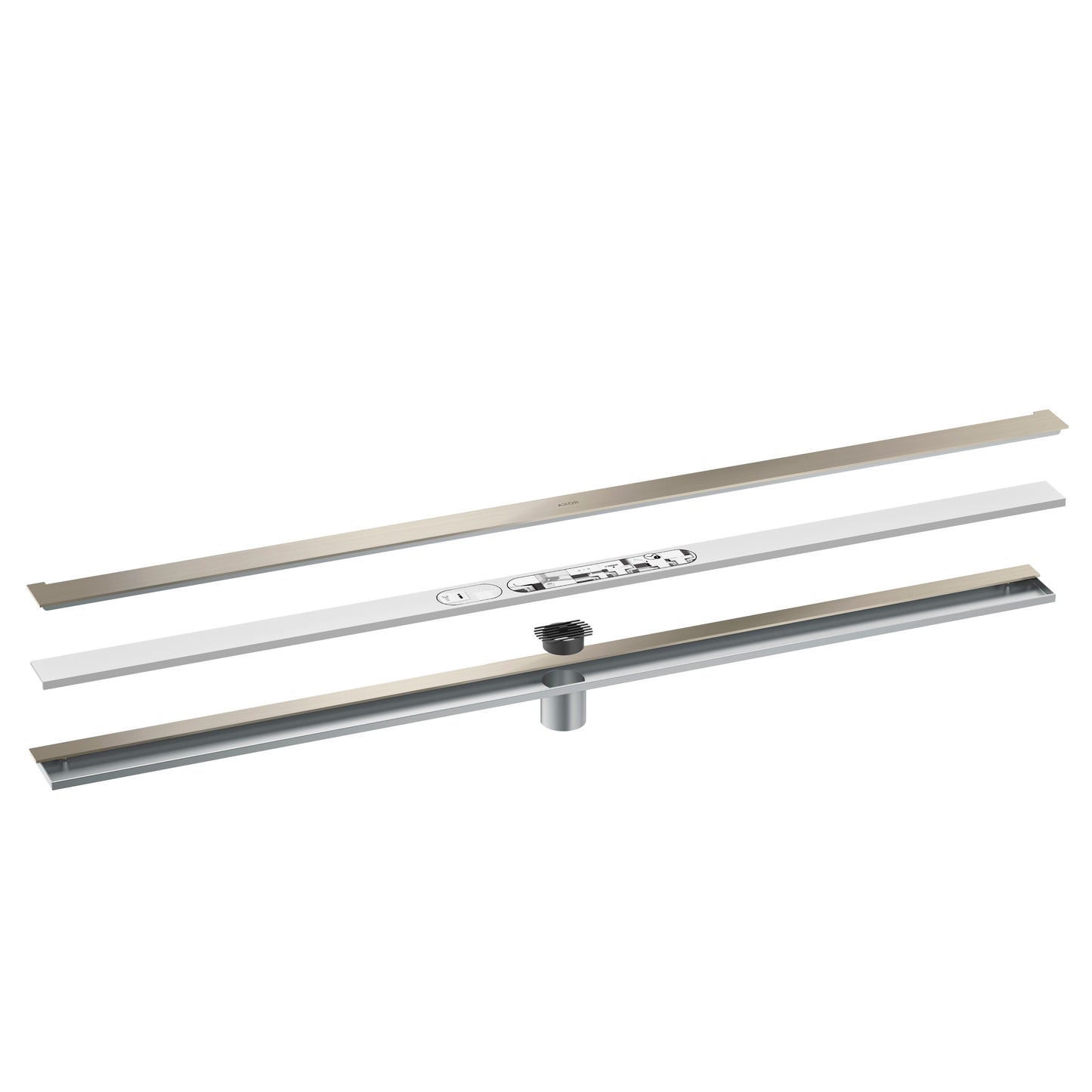 AXOR 42529821 Drains Wall Installation 47 1/4" - Brushed Nickel