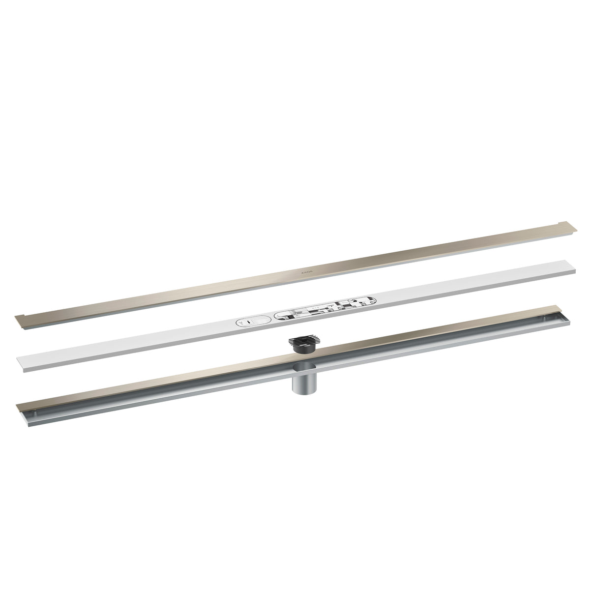 AXOR 42529821 Drains Wall Installation 47 1/4" - Brushed Nickel