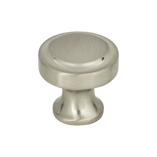 ATLAS A300-BRN Bradbury 1 1/4" Diameter Round Knob - Brushed Nickel