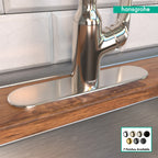 HANSGROHE 14019831  Base Plate for Single-Hole Kitchen Faucets, 10" - Polished Nickel