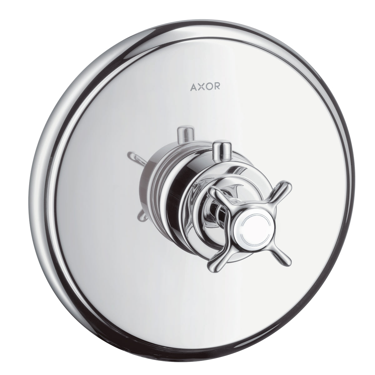 AXOR 16816001 Montreux Thermostatic Trim HighFlow with Cross Handle - Chrome