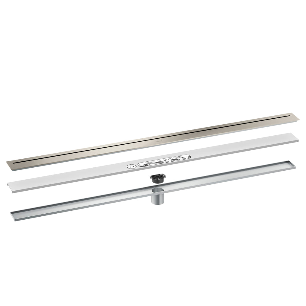 AXOR 42524801 Drains Floor Installation 47 1/4" - Stainless Steel Optic