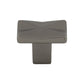 TOP KNOBS TK560AG Quilted 1 1/4" Length Rectangle Knob - Ash Gray