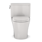 TOTO MS442124CEFG#11 Nexus Two-Piece Elongated 1.28 GPF Universal Height Toilet with CEFIONTECT and SS124 SoftClose Seat , Colonial White