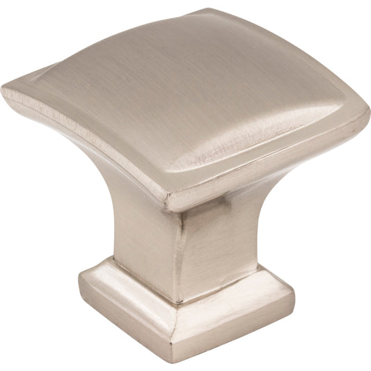 JEFFREY ALEXANDER 435SN Annadale 1-1/4" Length Square Knob - Satin Nickel