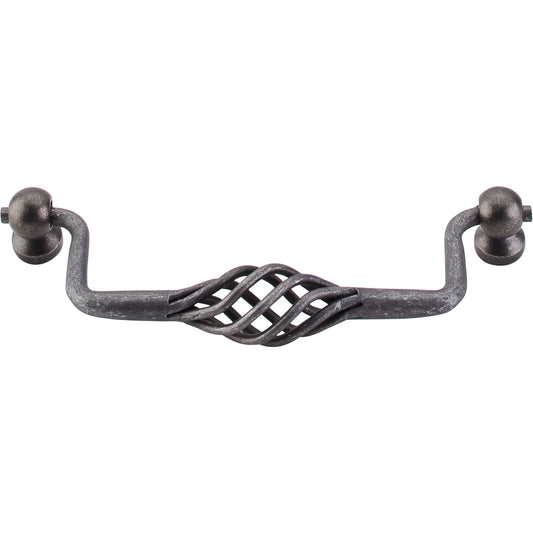 TOP KNOBS M658 Twisted Wire 5 1/16" Center to Center Drop Handle , Pewter