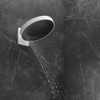HANSGROHE 04864700 Rainfinity Showerhead 250 3-Jet, 1.75 GPM with RainSelect Thermostatic Trim for 4 Functions - Matte White