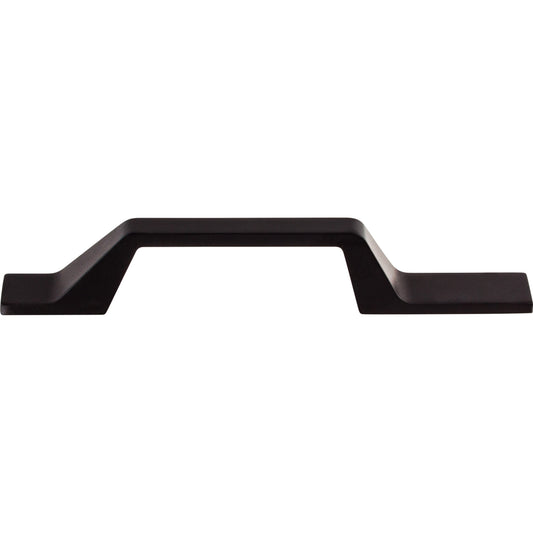 TOP KNOBS TK270BLK Modern Metro Asymmetrical 3 1/2" Center to Center Bar Pull , Flat Black