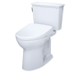 TOTO MW7864736CEFG#01 Drake Transitional WASHLET+ Two-Piece Elongated 1.28 GPF Universal Height TORNADO FLUSH Toilet with S7A Contemporary Bidet Seat , Cotton White