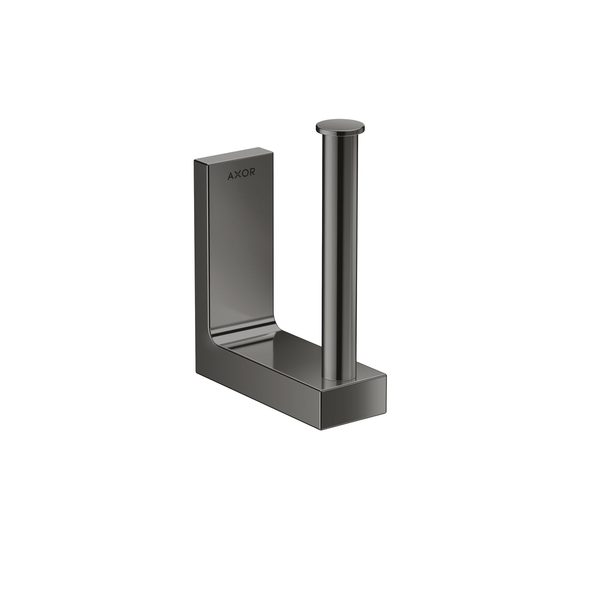 AXOR 42654330 Universal Rectangular Spare Roll Holder - Polished Black Chrome