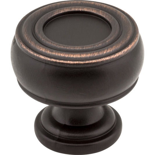 JEFFREY ALEXANDER 127DBAC Bremen 2 1-3/16" Diameter Mushroom Knob - Brushed Oil Rubbed Bronze