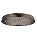 AXOR 28374341 Montreux Showerhead 240 1-Jet, 1.75 GPM - Brushed Black Chrome