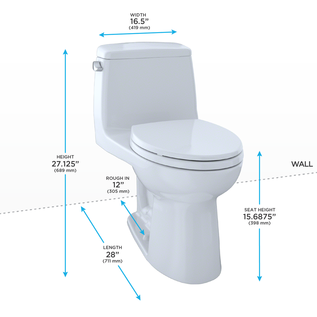 TOTO MS854114#12 Ultimate One-Piece Elongated 1.6 Gpf Toilet - Sedona Beige