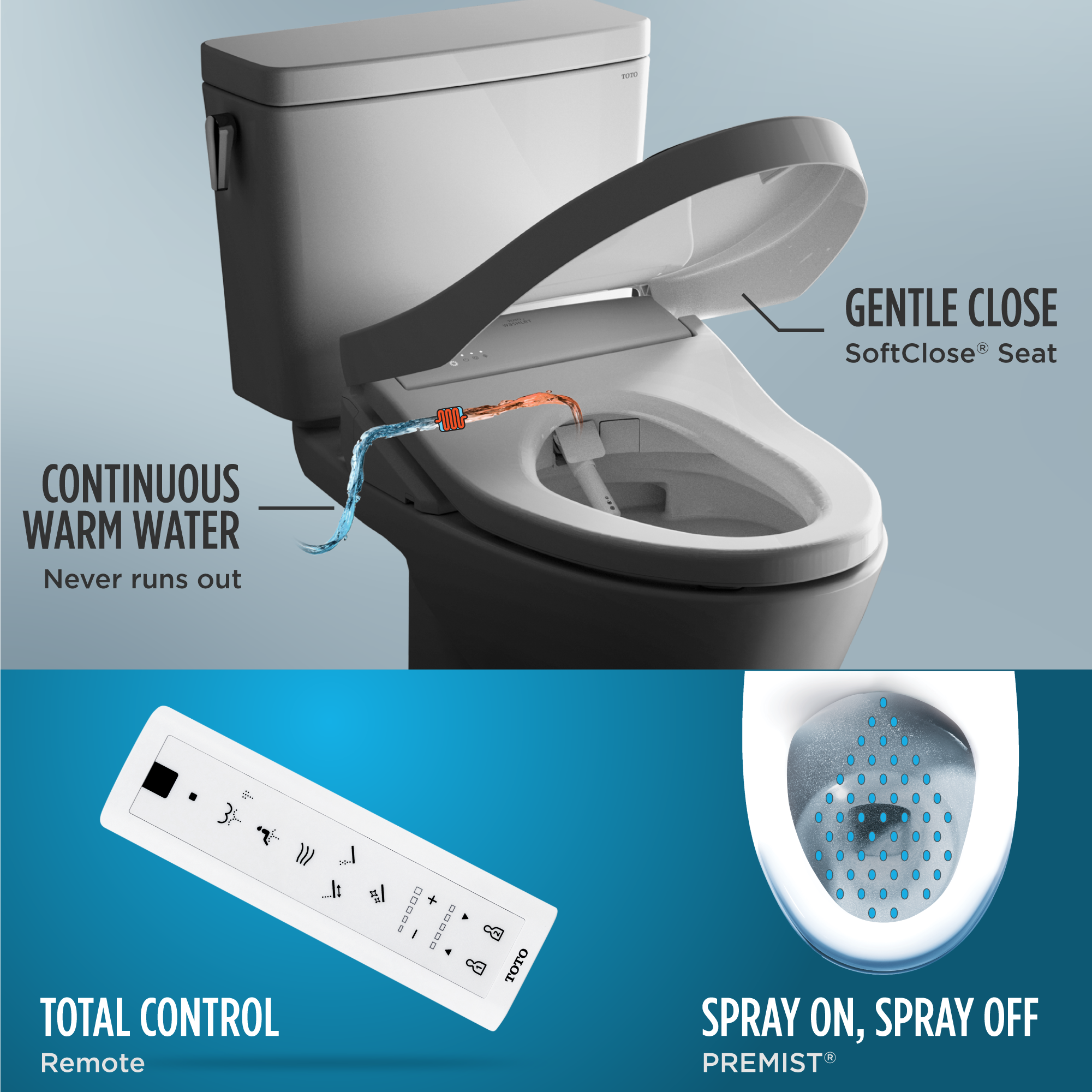 TOTO SW3036R#12 Washlet K300 Electronic Bidet Toilet Seat With Instantaneous Water Heating - Sedona Beige