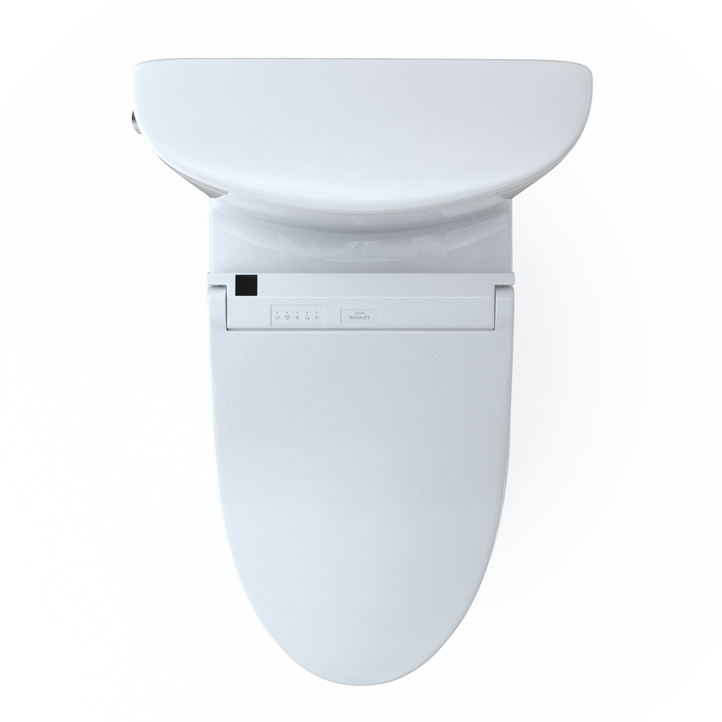 TOTO MW4483084CEMFGN#01 Washlet+ Aquia Iv Arc Two-Piece Elongated Dual Flush 1.28 And 0.9 Gpf Toilet With C5 Bidet Seat - Cotton White