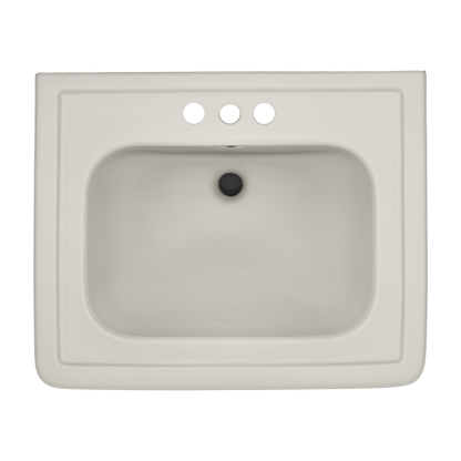 TOTO LPT530.4N#12 Promenade 27-1/2" X 22-1/4" Rectangular Pedestal Bathroom Sink For 4 Inch Center Faucets - Sedona Beige