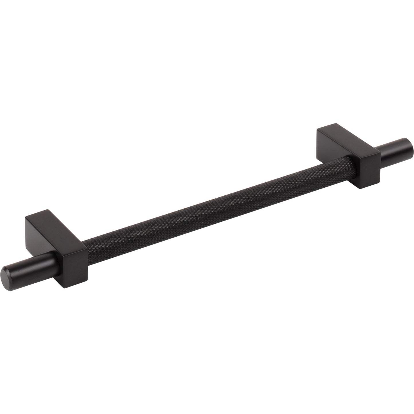 JEFFREY ALEXANDER 598-160MB Larkin Knurled Center 160 mm Center-to-Center Bar Pull - Matte Black