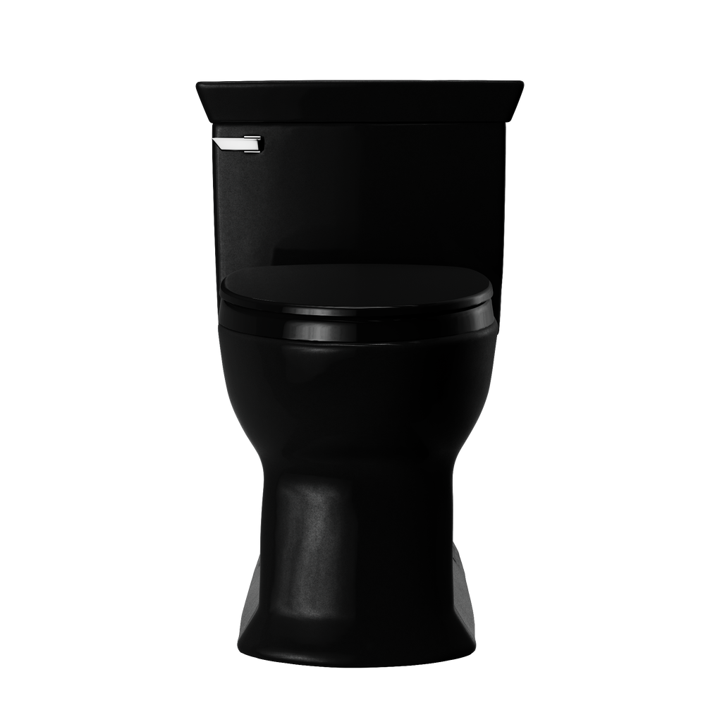 TOTO MS964124CEF#51 Soiree One Piece Elongated 1.28 Gpf Universal Height Skirted Toilet - Ebony