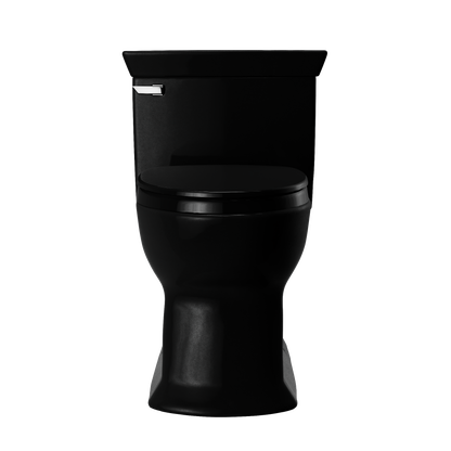 TOTO MS964124CEF#51 Soiree One Piece Elongated 1.28 Gpf Universal Height Skirted Toilet - Ebony