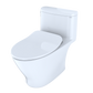 TOTO MS642234CEFG#01 Nexus One-Piece Elongated 1.28 GPF Universal Height Toilet with CEFIONTECT and SS234 SoftClose Seat , Cotton White