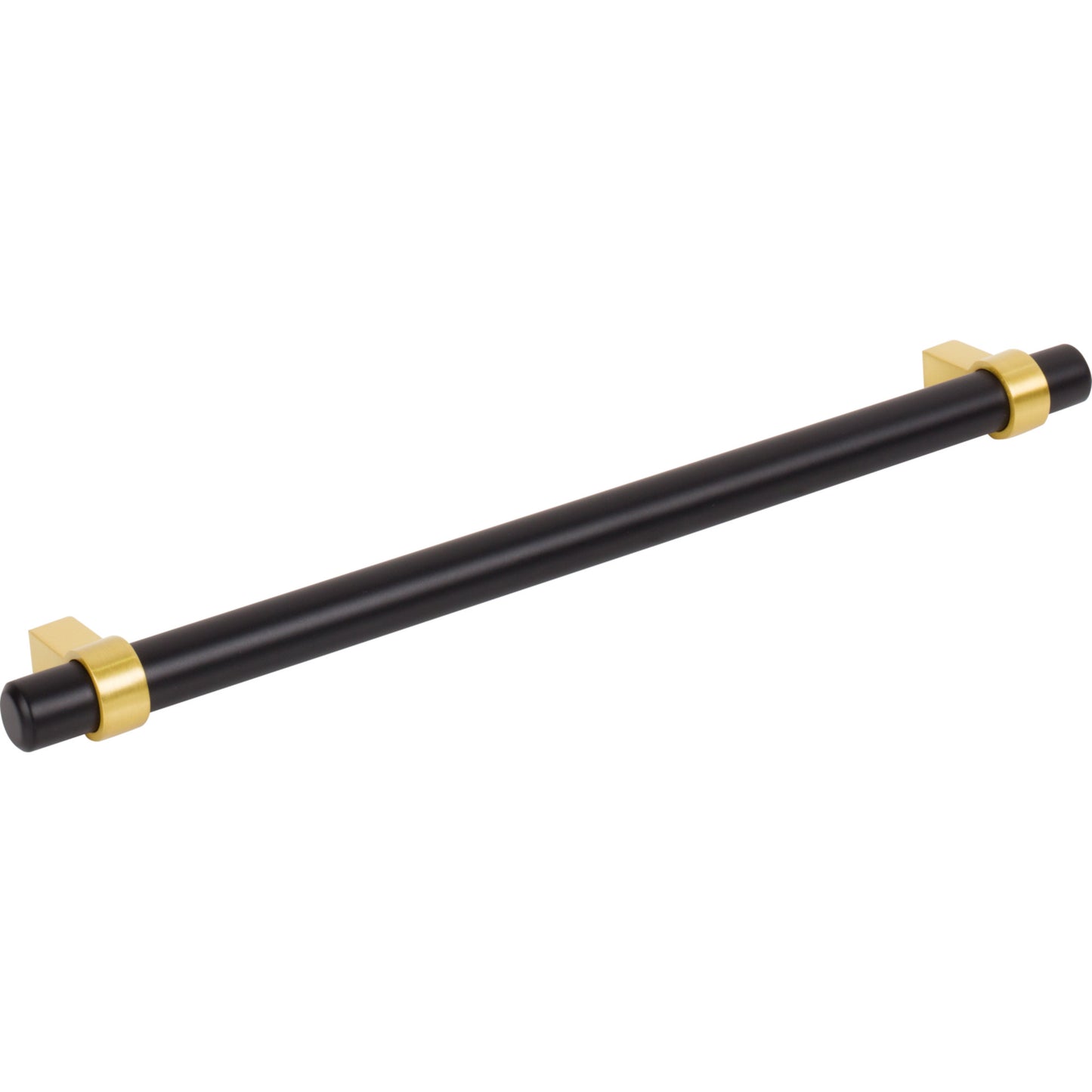 JEFFREY ALEXANDER 5224MBBG Key Grande 224 mm Center-to-Center Bar Pull - Matte Black w/Brushed Gold